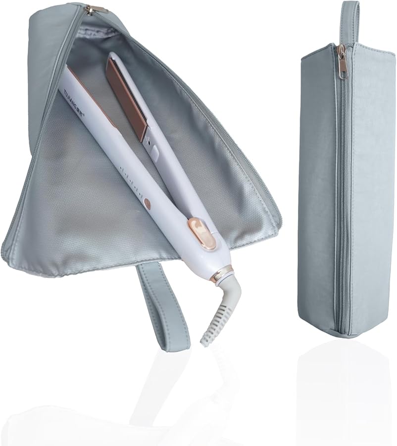 Amazon.co.jp: ヘアアイロンケース 熱いままでも収納OK けーす耐熱300