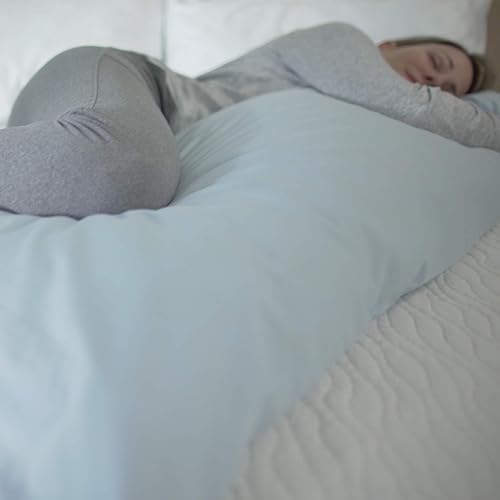 Miniatura 8 de MyPillow Juego de fundas de almohada Giza Queen, gris claro