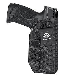 POLE.CRAFT M&P 2.0 Carbon Fiber Kydex IWB Holster for Smith & Wesson M&P 9mm M2.0 4/4.25, Inside Waistband Carry Concealed (Black, Right)