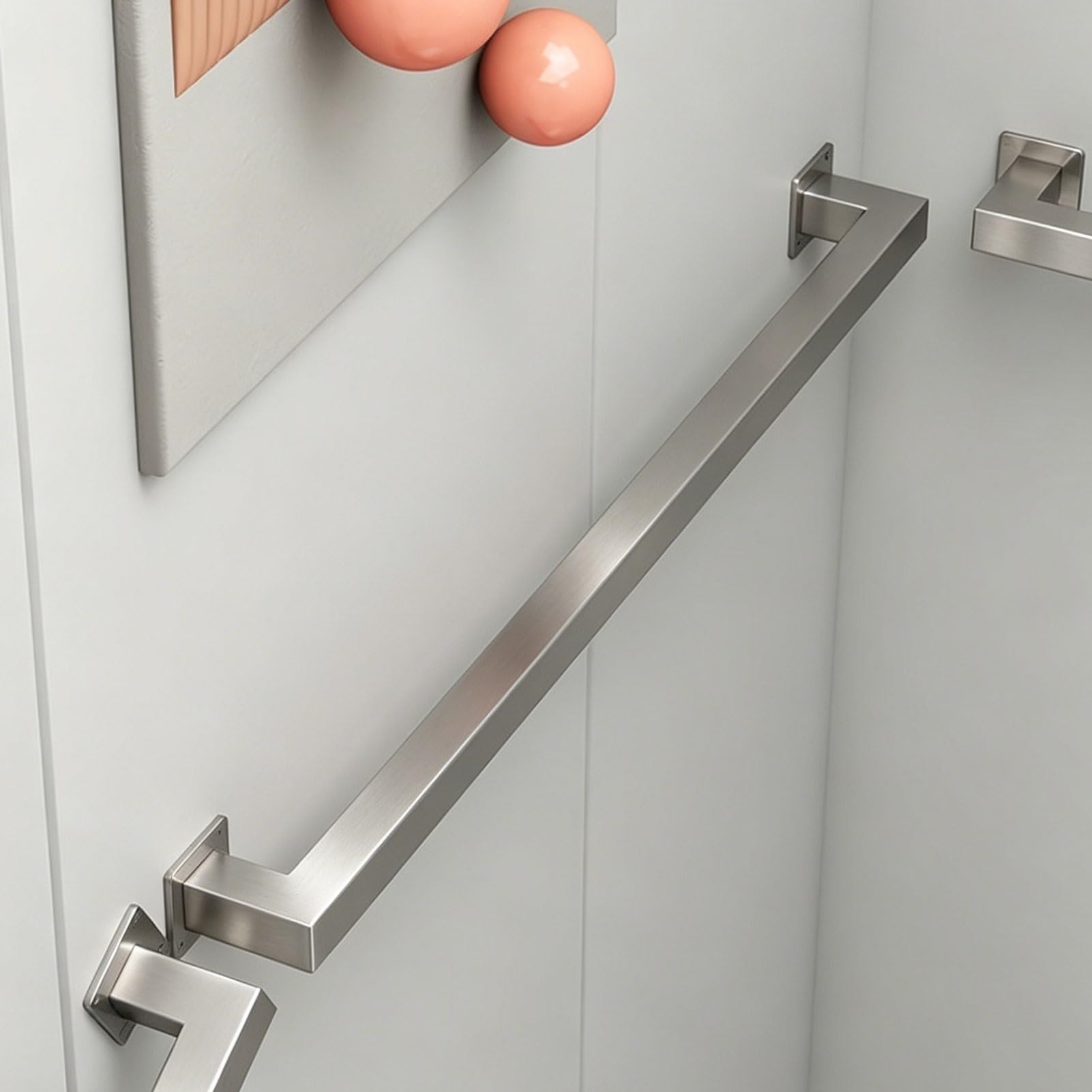 Banister Handrails for Stairs, 1m 2m 3m 3.5m 5m Stainless Steel Hand Rails Stairs, Wall Mounted Stair Banister Hand Rails for Indoor Outdoor Steps(16.4ft/500cm)
