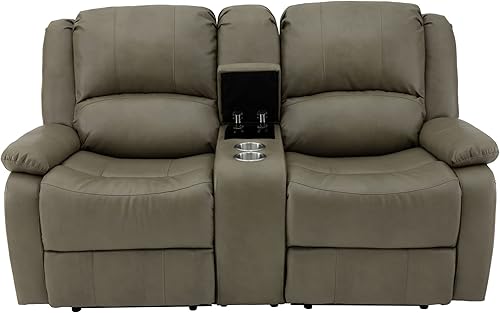 Miniatura 213 de RecPro Charles Collection sofá doble de 67 pulgadas con respaldo reclinable para caravana o cámper, mueble, sillón doble