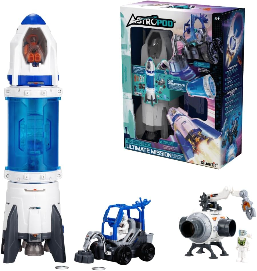 Silverlit Astropod - Ultimate Rocket and Connection Pack - Universe and Space Theme - Building and Experiments - Ages 6+