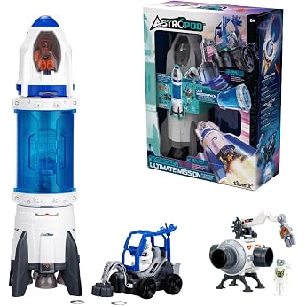 Silverlit Astropod - Ultimate Rocket and Connection Pack - Universe and Space Theme - Building and Experiments - Ages 6+