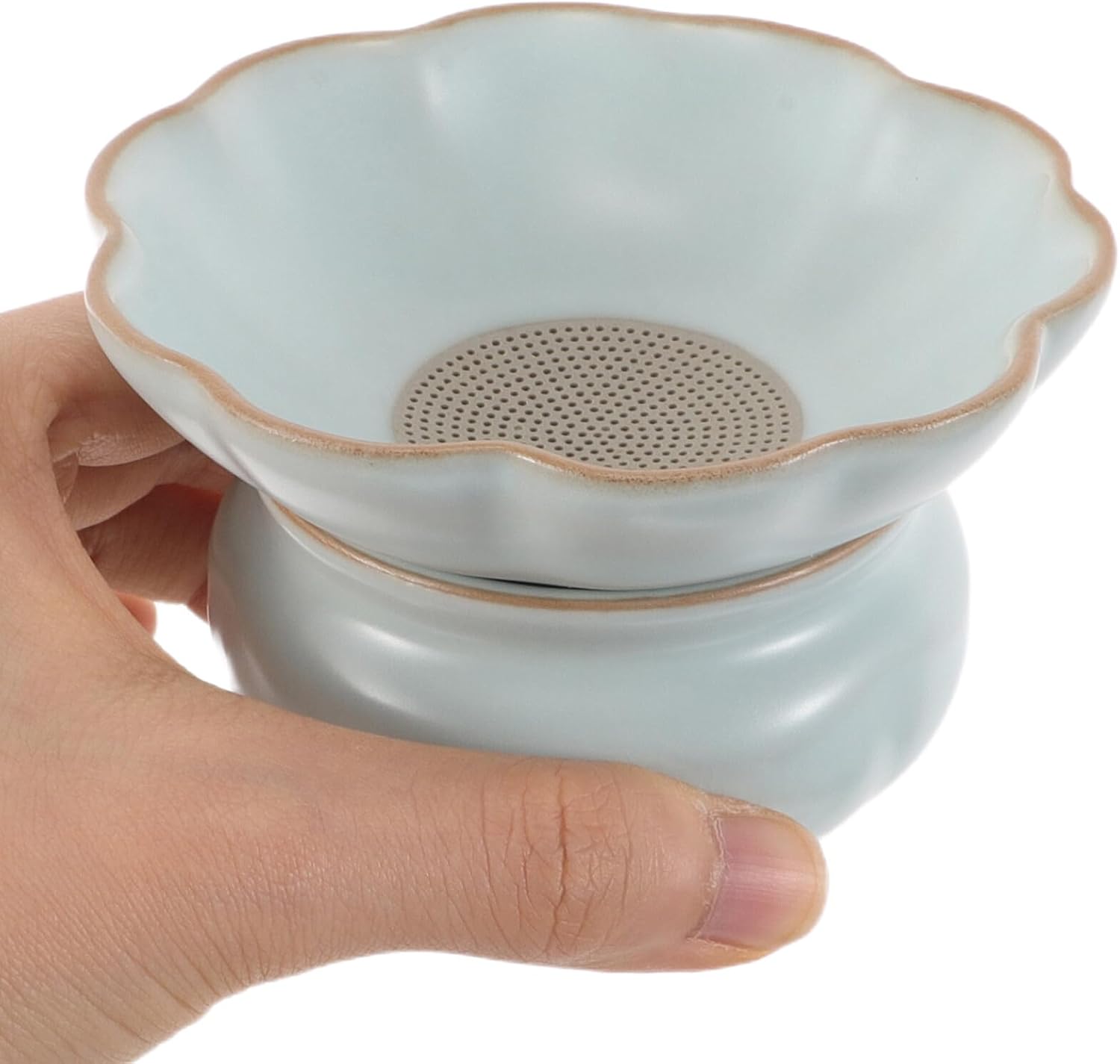 VALICLUD Ceramic Tea Infuser with Base