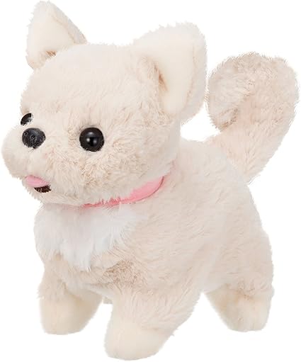 Amazon イワヤ いっしょにあそぼう チワワのみるく 子犬のおもちゃ 動くぬいぐるみ 電動ロボット おもちゃ