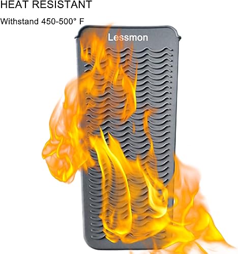 Miniatura 3 de Bolsa de silicona resistente al calor, cubierta para rizadores, alisadores de pelo, planchas y otras herramientas de cabello caliente, altura 11.5