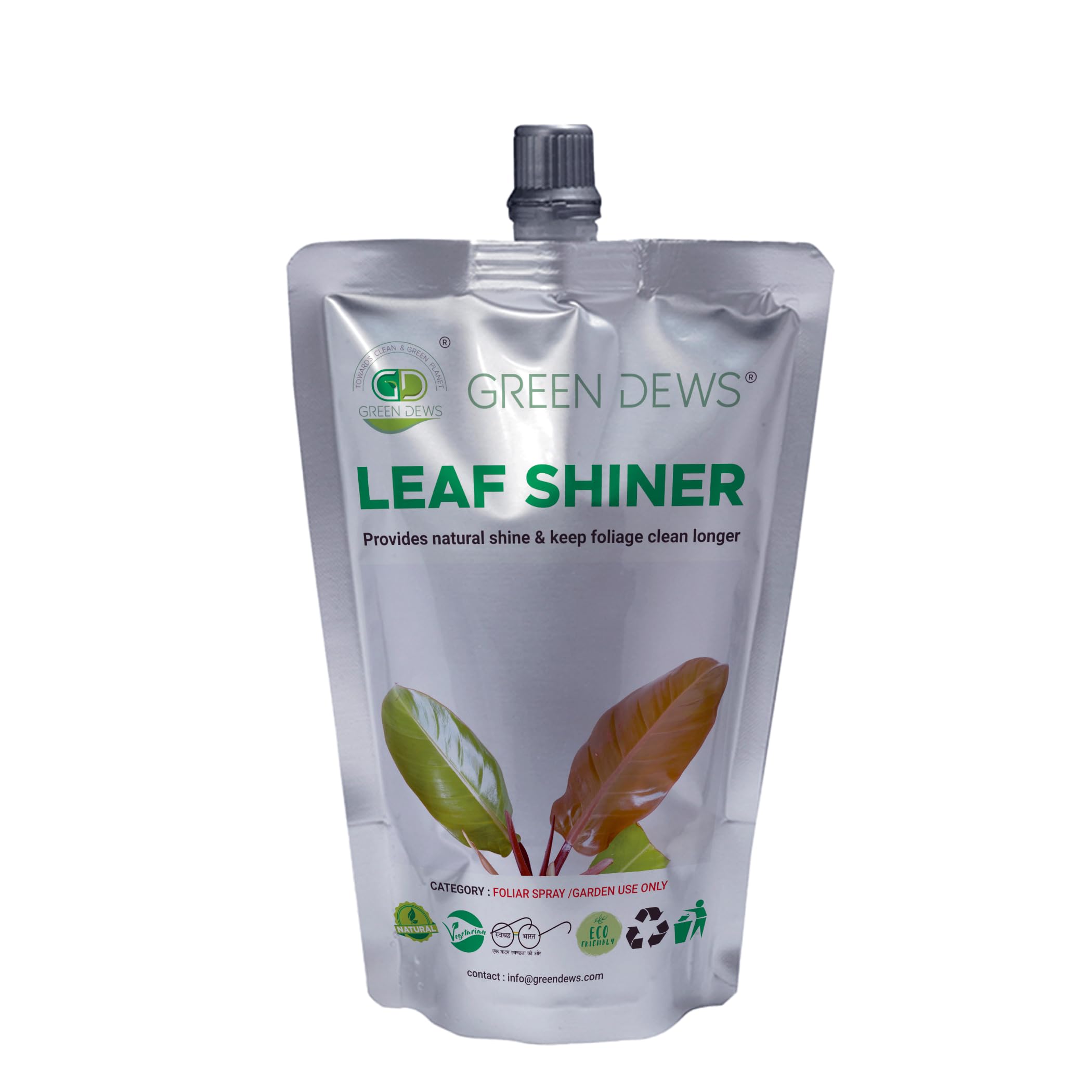 Green Dews Leaf Shiner Leaf Glow Fertilizer Foliar Spray Organic Liquid for Indoor Outdoor Plants: 3-4x More Spray Volume When Mixed with Water (Leaf Shine-250 ml) (B0CMH74YC7) Amazon Price History, Amazon Price Tracker