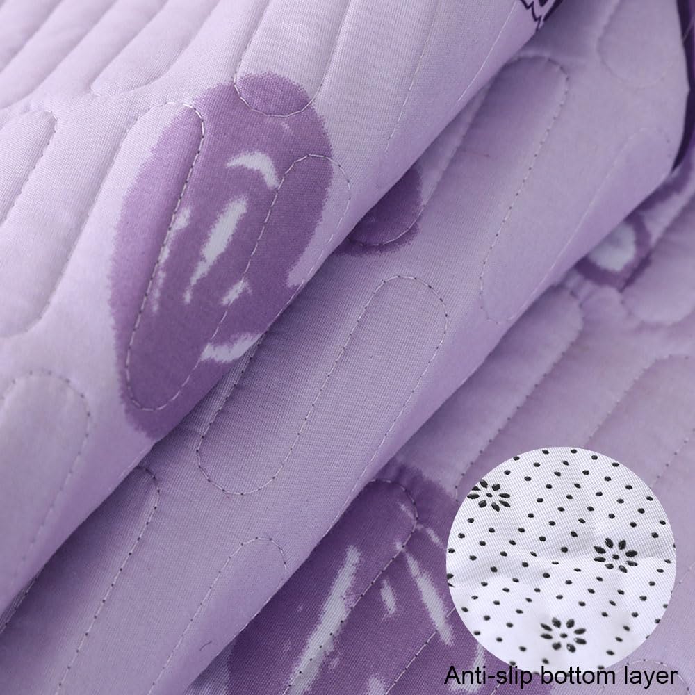 Inkontinenzunterlage Anti Rutsch Waschbar Inkontinenz Bettunterlage wasserdichte für Kinder und Senioren Atmungsaktive Saugfähig Matratzenauflage (Tulpe,150x200cm)
