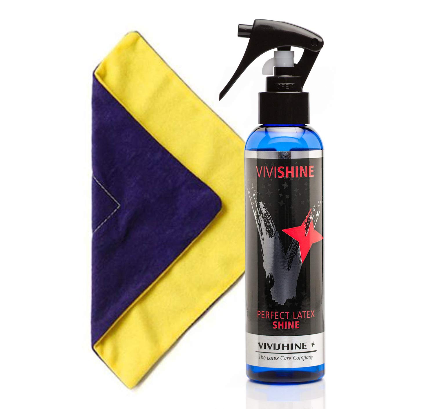 Vivishine w/Spray 150ml - Viviwipe Combo - for Latex Clothing