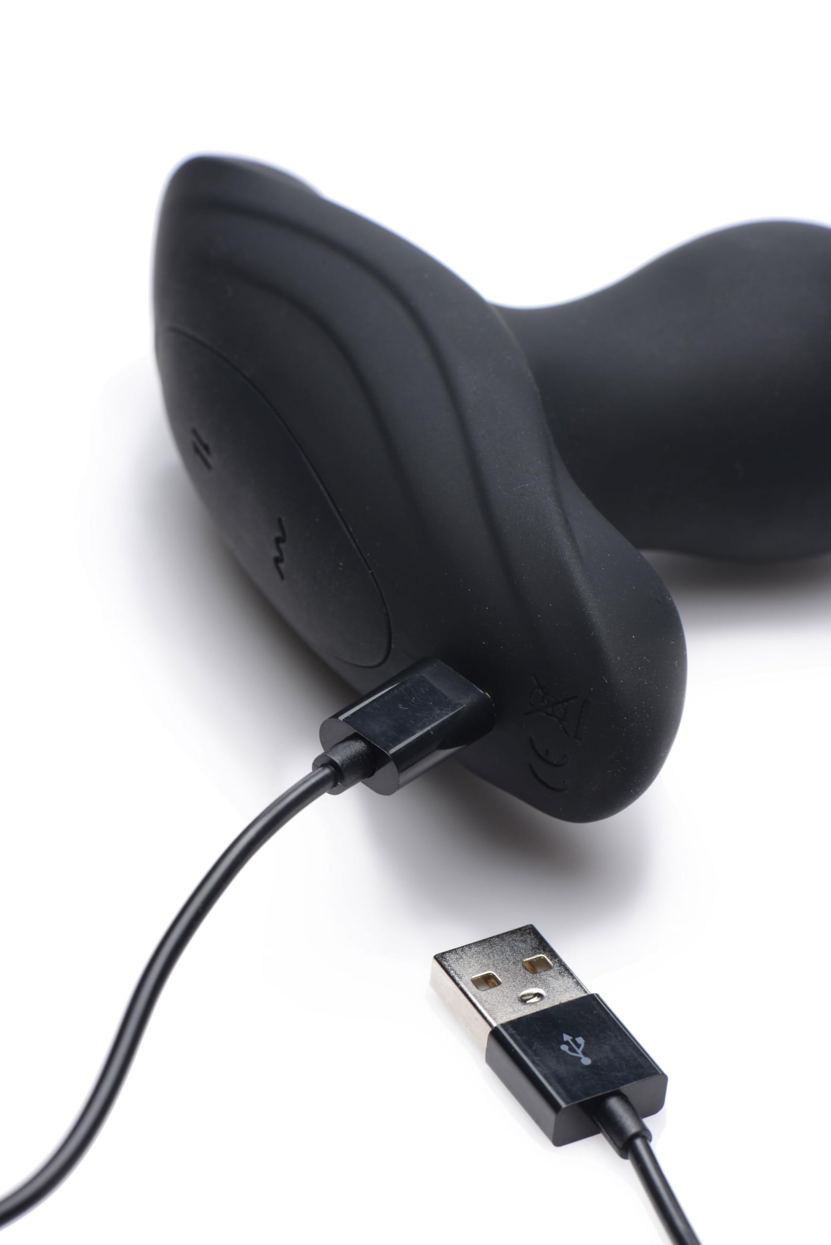 Spina anale in silicone con telecomando vibrante e spinta