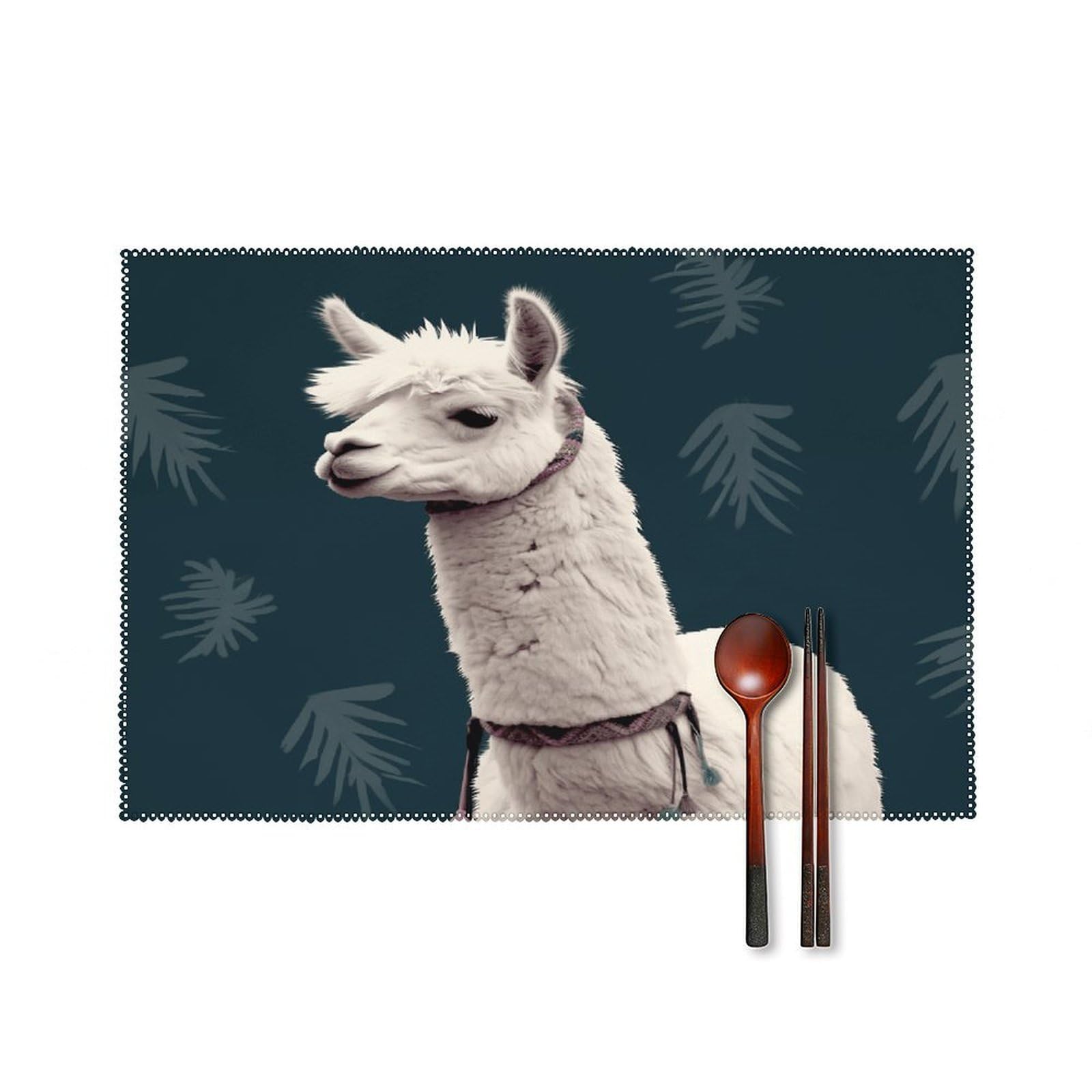 Fodpand Style Alpaca Llama Placemats Set Of 4 Place Mats Table Mats