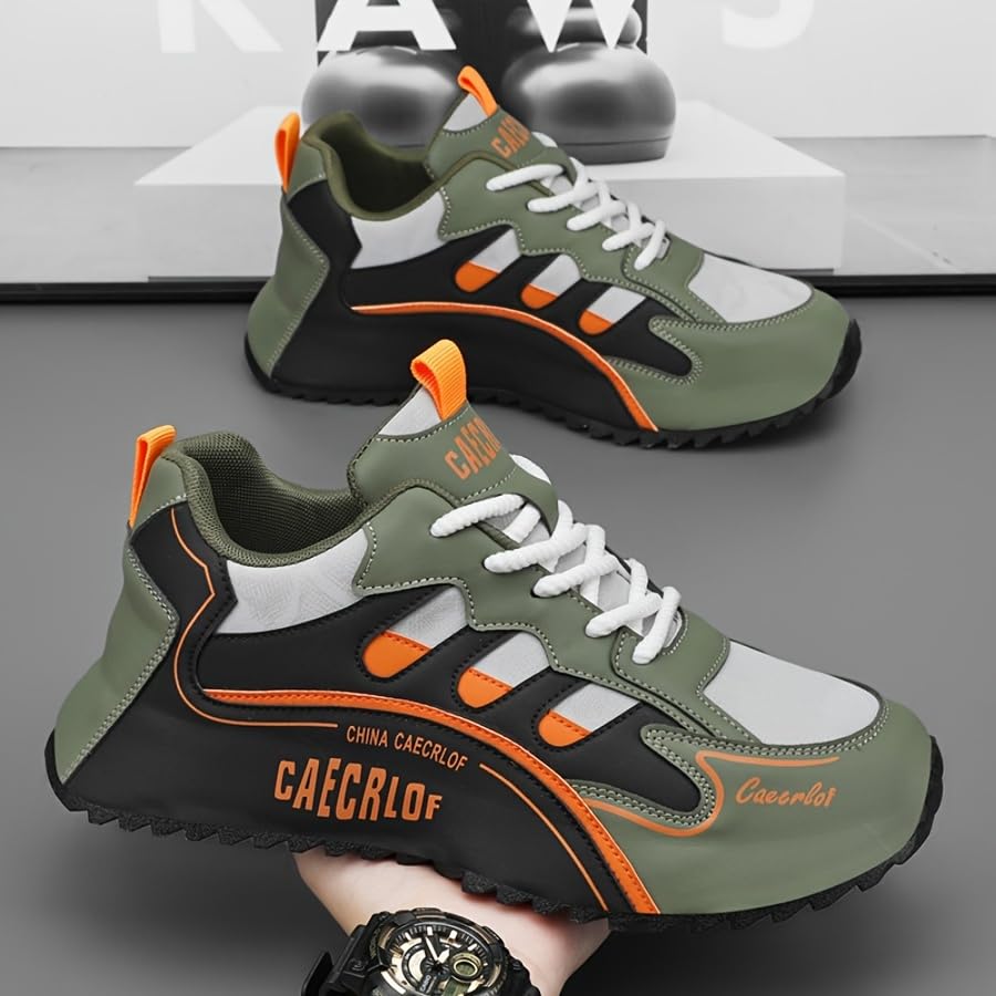 Big Siz Men's Fashion Sports Shoes, Flat Comfortable Skateboard Shoes Outdoor Non-Slip Walking Shoes Men's Casual Shoes3