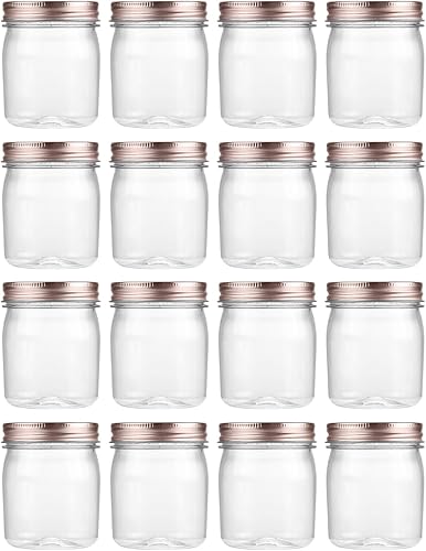 Vista 40 de Novelinks - Recipientes de plástico transparente (8 onzas), Plateado