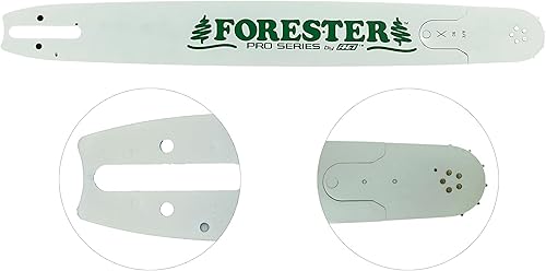 Miniatura 7 de FORESTER Barra de motosierra de nariz de piñón profesional de 52 pulgadas, longitud de 52 pulgadas, calibre 063 de paso de 38 pulgadas, montaje