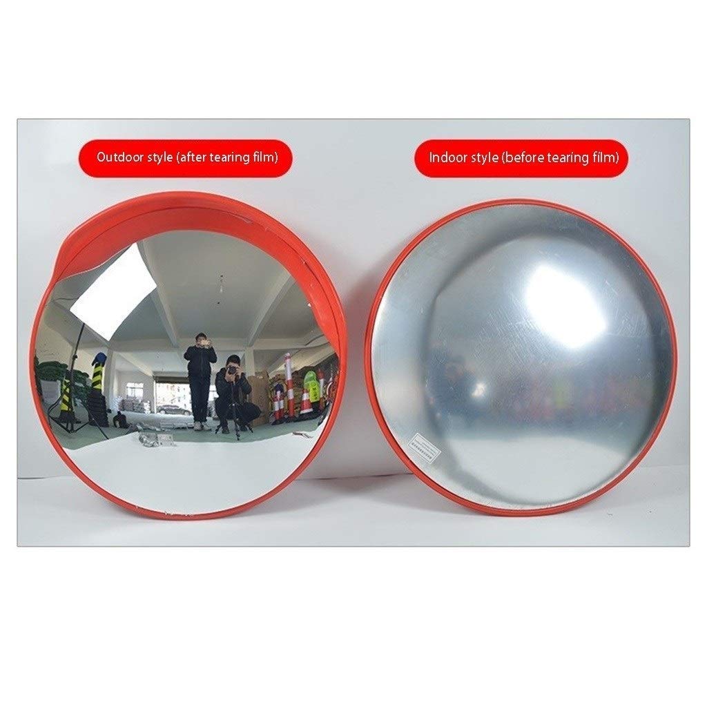 Espejo Convexo de 45CM / 60CM / 75CM / 80CM, Espejo de Seguridad Circular Convexo de Gran Angular Duradero para Centro Comercial al Aire Libre PC (Tamaño: 60CM)