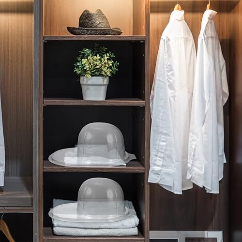 Miniatura 9 de Garneck Soporte de escritorio 12 piezas de plástico para sombreros, insertos de gorras de béisbol, forro de sombrero de Snapback, Gorras de pico