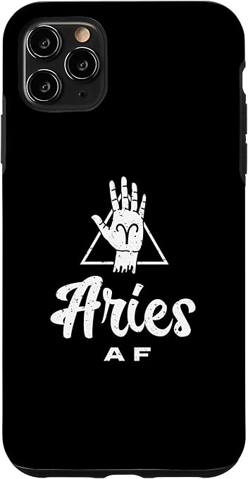 Aries AF / Aries Birthday & Aries Astrology Symbol Design Case for iPhone 11 Pro Max