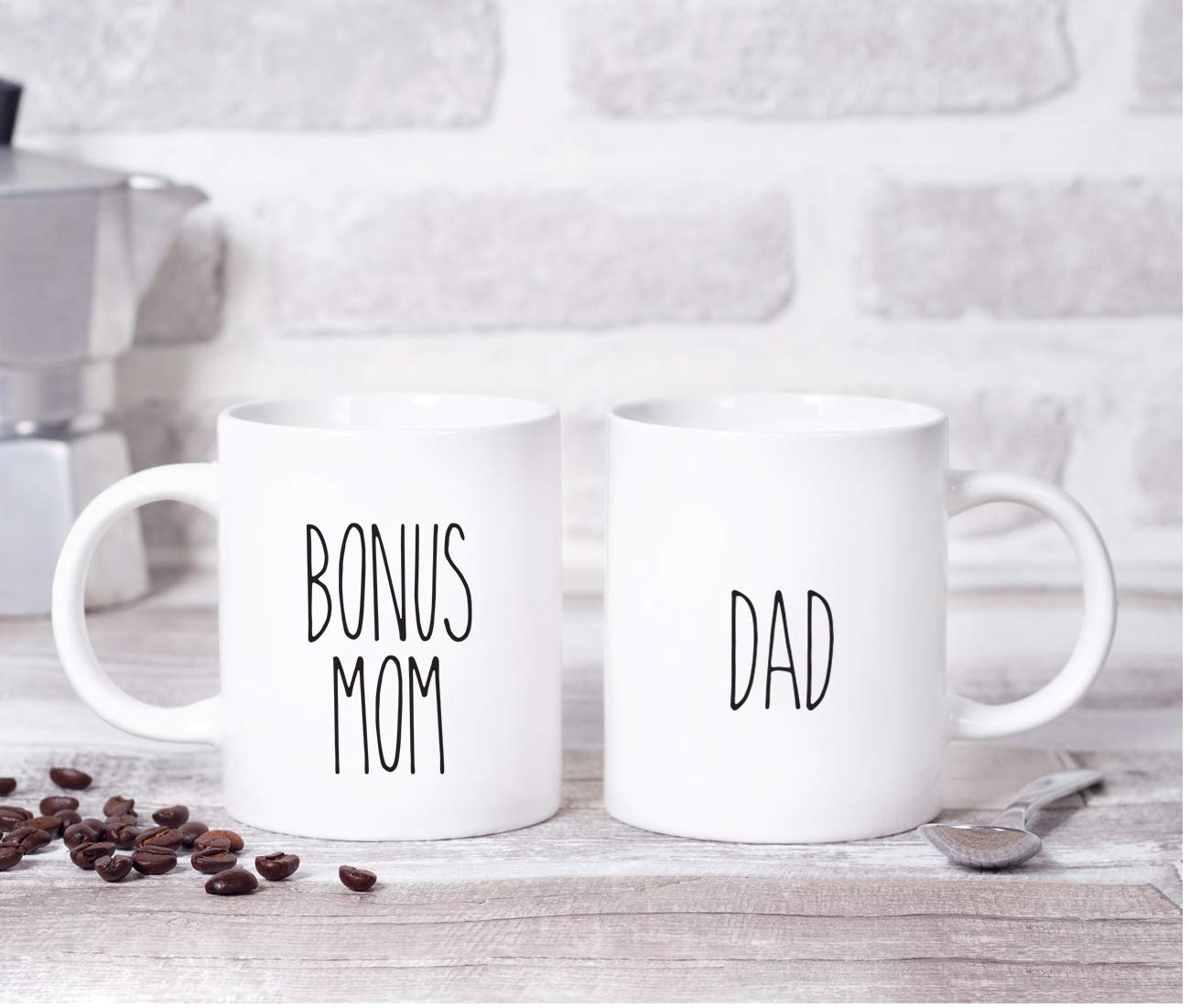 Lot De 2 Tasses à Café Andaz Press Farmhouse Family - Cadeau Parfait 325 Ml