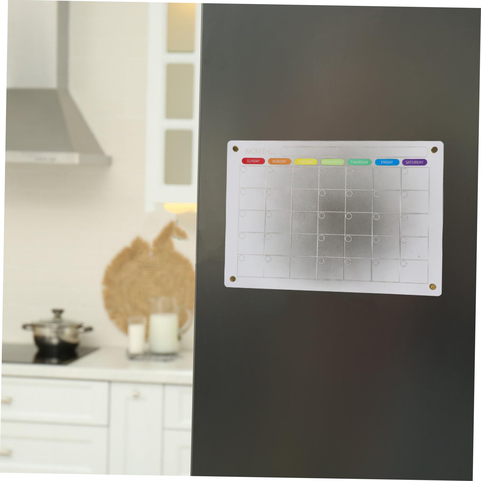 VILLCASE Planner Mensile Lavagna Per Frigorifero Calendario Da Scrivania Planner Lavagna Bianca