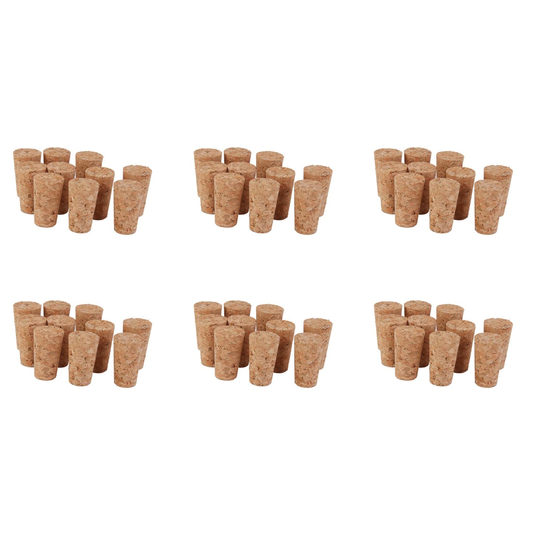 Hndhbfgrt 60Pcs Tapered Corks Stoppers DIY Craft Art Model Building 22 x 17 x 35mm