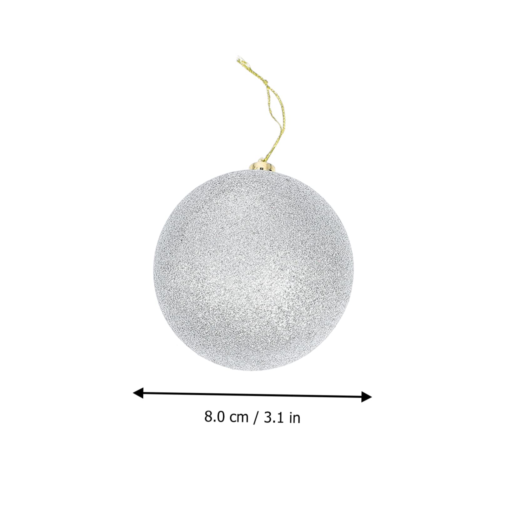 ORFOFE 24stücke Hängende Kugeln Weihnachtsdekor Kleine Kugeln Anhänger Für Weihnachtsbaum Outdoor Szene Dekoration Weihnachtsbaum Anhänger Ornament