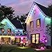 Sunwuko Permanent Outdoor Lights, 100ft Smart Eave Lights with RGB LED Light, IP67 Waterproof, App Control, DIY RGB Light for House Halloween Decorations