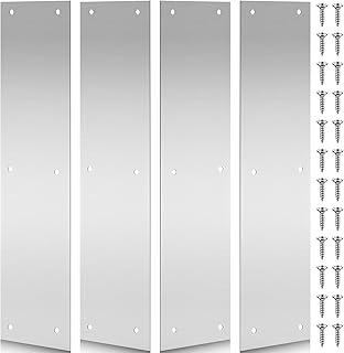 Blulu 4 Pcs Push Door Plate Stainless Steel D...,