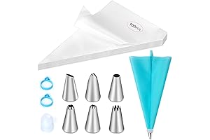 110-Piece Piping Bags and Tips Set
