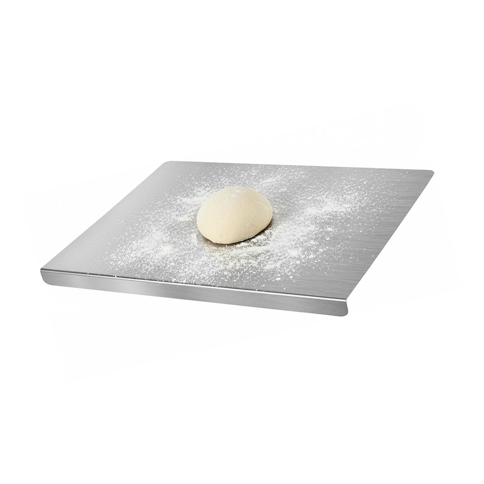 Zxfdsfdbnm Extra Wide Stainless Steel Chopping Panel Featuring Not Slip Silicone for Stable Cutting Face Food Ready Board Stainless Steel