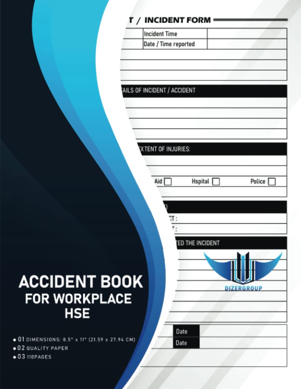 Buy Accident Book For Workplace Hse HSE Compliant Accident & Incident