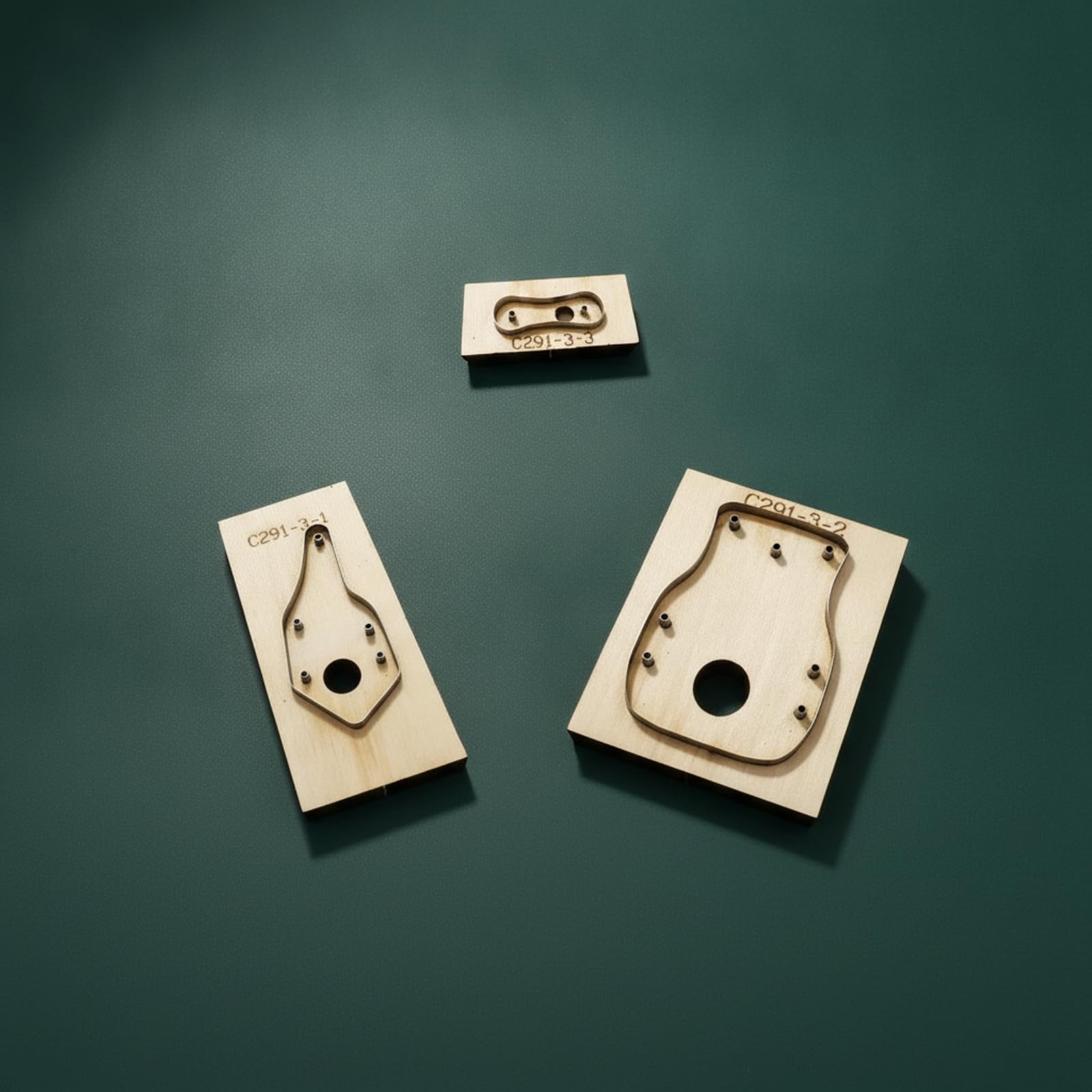 Folpus Fuslla in Legno con Base Liscia | Professionale, Resisn, Fuslla per Portachiavi in Pelle