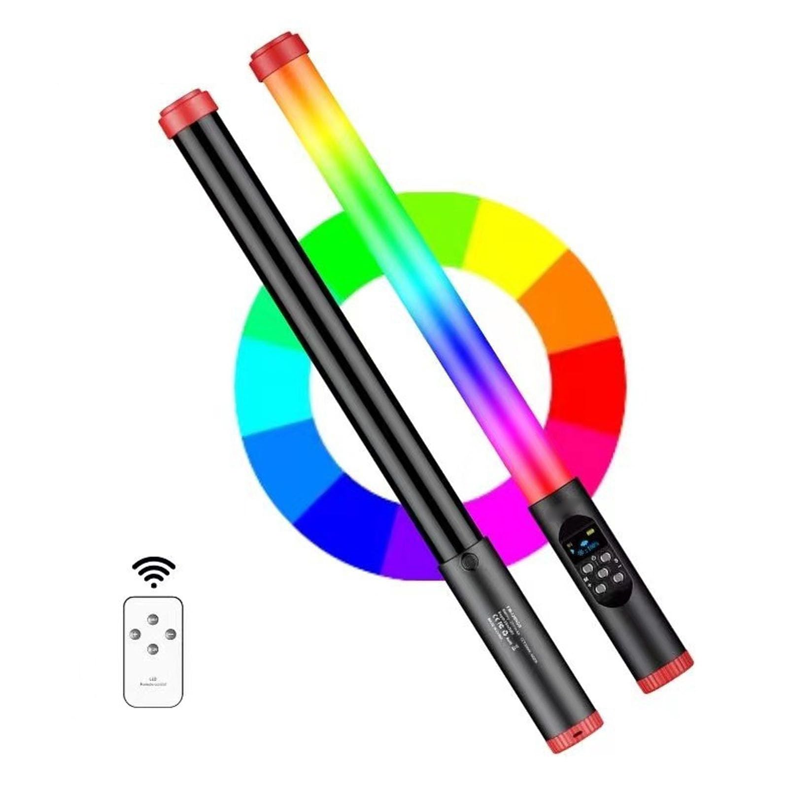 Fabater Bastone Luminoso Ricaricabile Leggero con Bacchetta Video LED RGB per Streaming Fotografico All'aperto 3000k-6000k