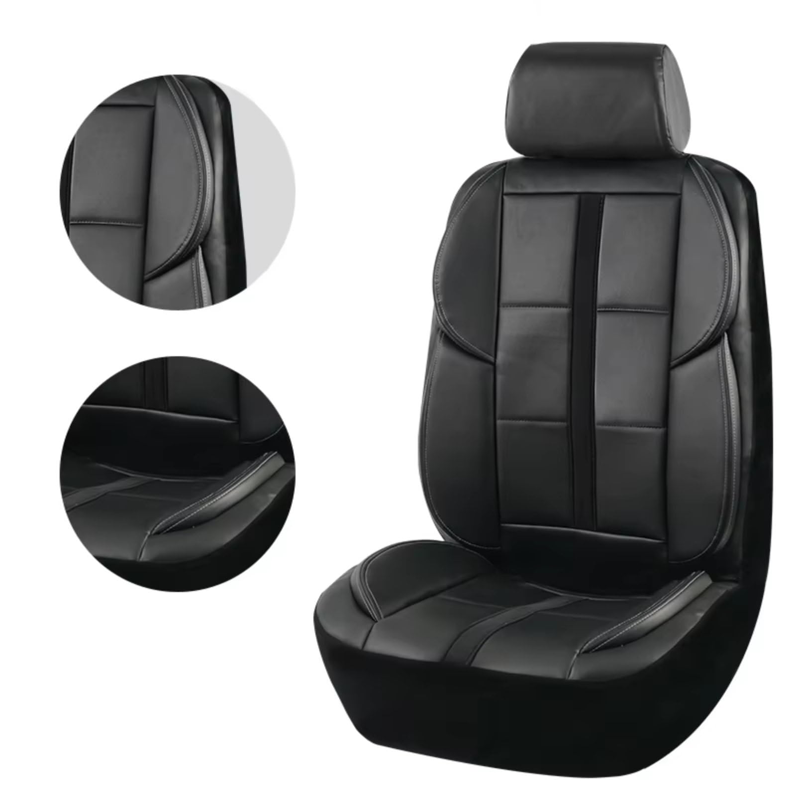 Universelle Autositzbezüge Im 3D-Design Mit 3 Reißverschlüssen Hinten Für Geteilte Sportsitze Kompatibel Mit Airbags Upgrade-Zubehör Sitzbezügesets(Rear Seat Covers)