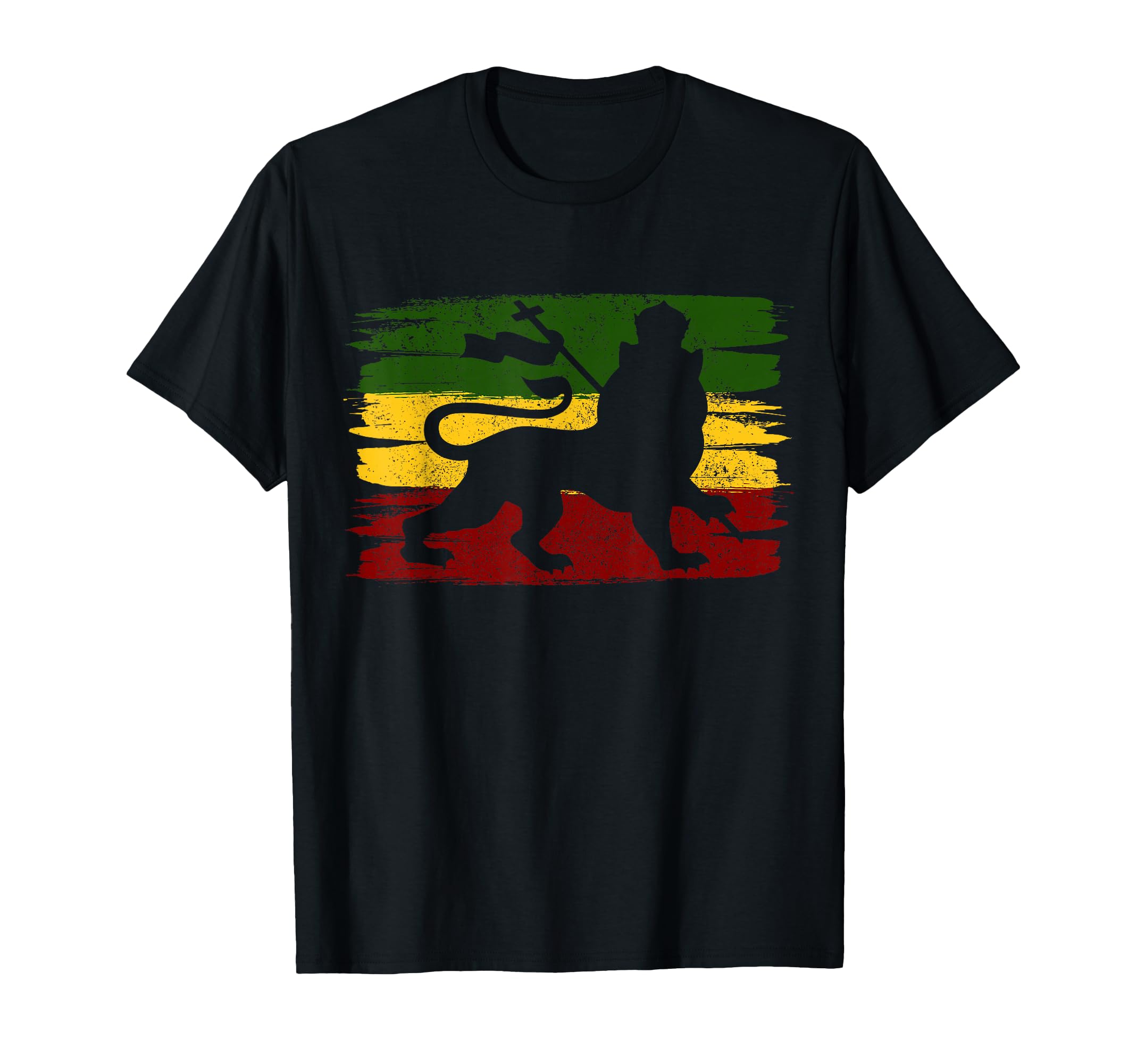 Rastafari Jamaica Reggae Music Rasta Lion of Judah T-Shirt