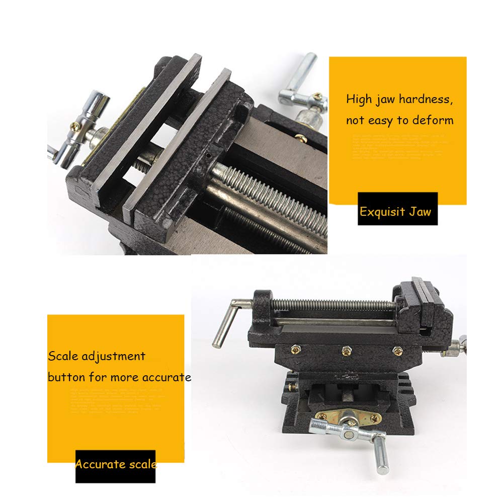 6Inch CrossSlide Drill Press Vise XY Compound Vise 2 Way Heavy Duty