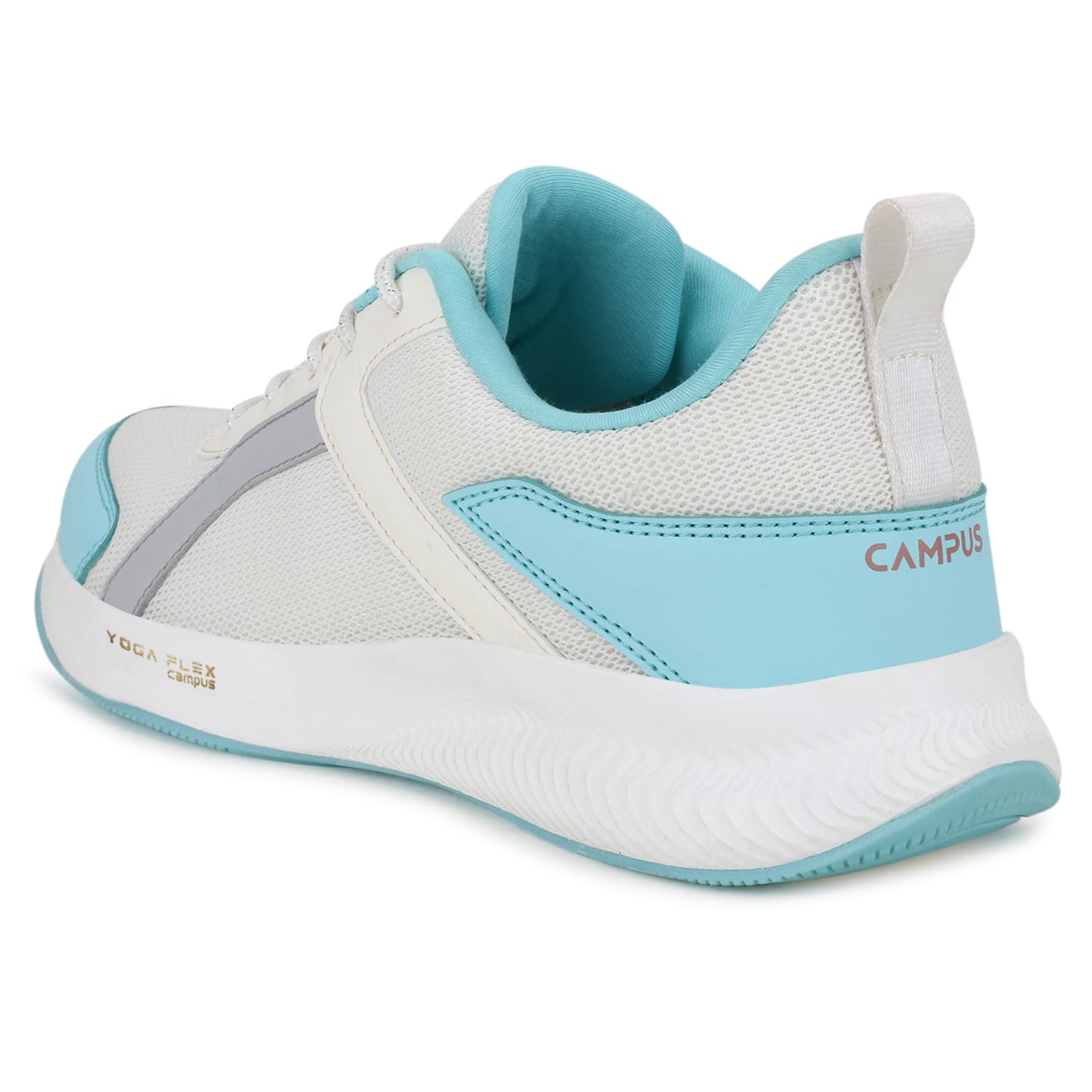 Campus Women's Krystal WHT/L.Gry Walking Shoes - 4UK/India 6L-114