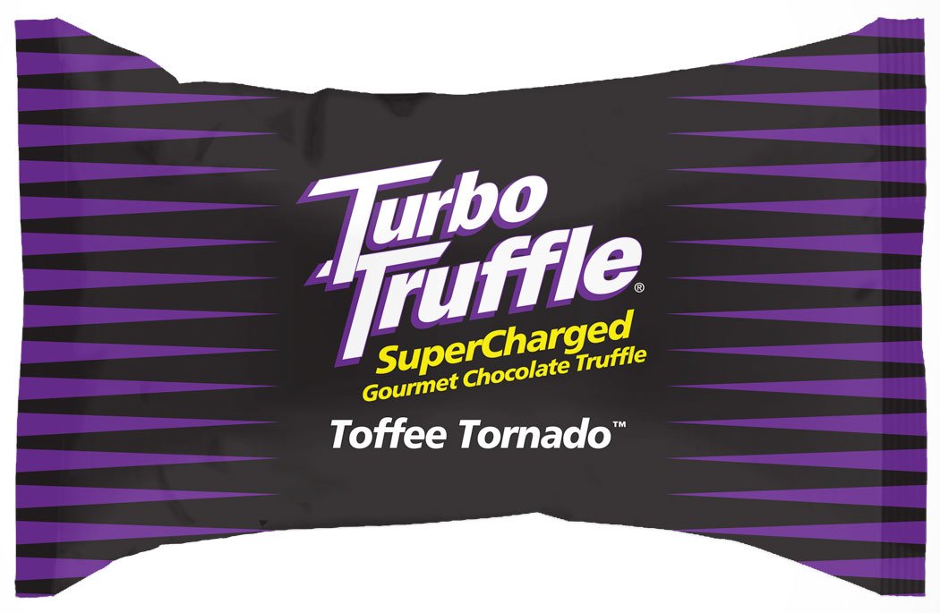 Turbo Truffle Caffeinated Energy Chocolate - Toffee flavor - 100-pak