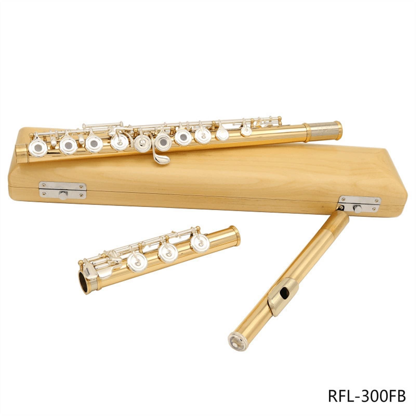 ZUZU Claves De Plateado De Estilo De Flauta 85 Material De Cuerpo De Aleación De Oro Y Cobre C Tono Flauta Kit Flauta