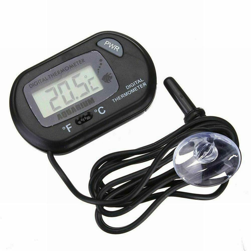 Termómetro digital LCD para acuario, pecera, sonda marina