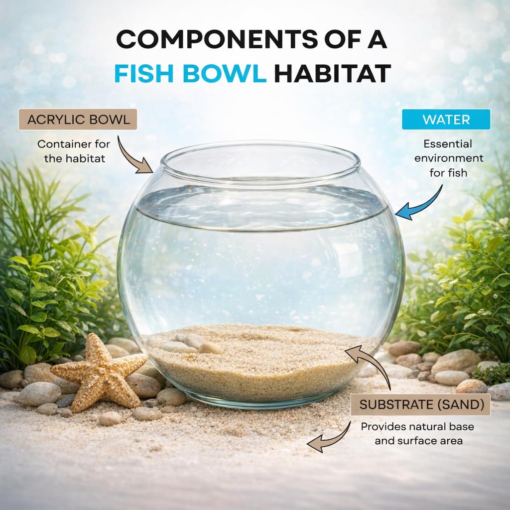 7pets 6-Inch Clear Glass Bowl Without Neck Collar | Decorative Fish Bowl & Terrarium Bowl for Betta, Small Mollies, Plants & DIY Décor 2