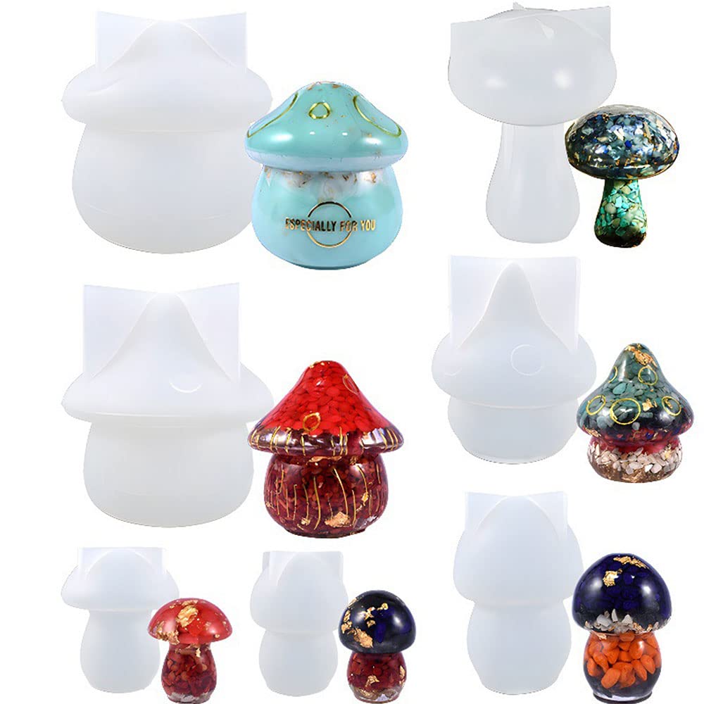 Amazon.co.jp: uvレジン セット、きのこの瓶の樹脂型シリコン