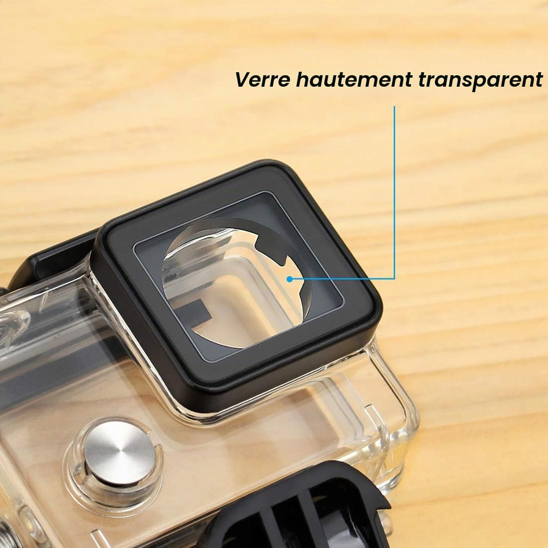 GEPULY Boîtier squelette pour GoPro Hero 4, Hero 3+, Hero 3 Action Camera Side Open Boîtier de protection avec porte arrière squelette pour caméra GoPro Hero4, Hero3+, Hero3