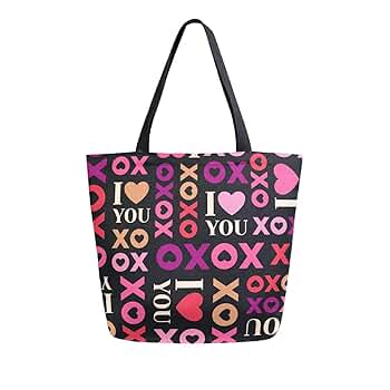 Amazon.com: Lhammer Xoxo Valentine Canvas Tote Bag tags