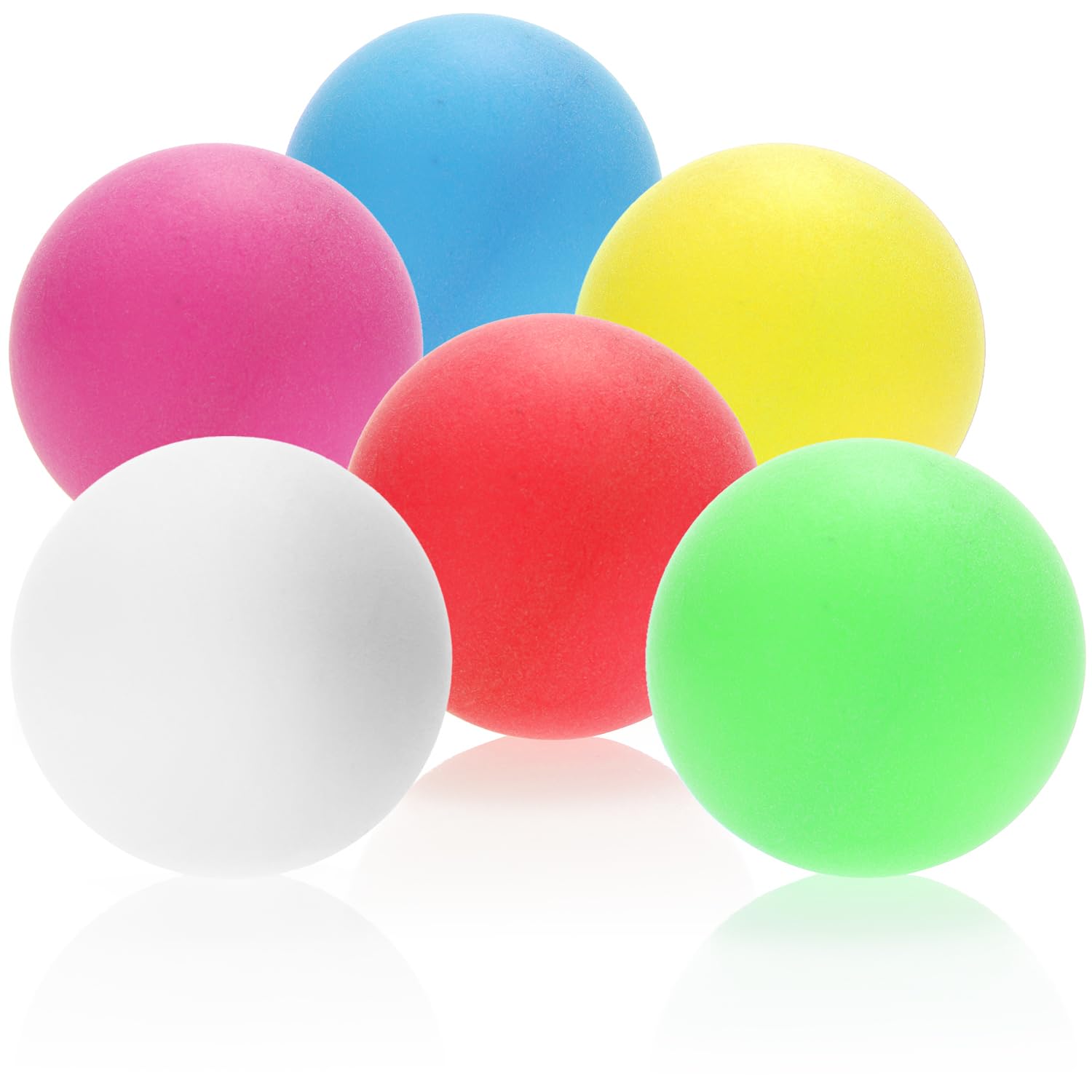 com-four® 24x Balles de Tennis de Table en Plastique ABS - balles de Tennis de Table de Taille Standard - balles de Jeu pour ping-Pong, Beer-Pong et Tennis de Table