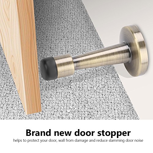 Zinc Alloy, Rubber Door Holder Stopper Magnetic, Wall Floor Mounted Magnetic Door Catch Door Holder - Image 2