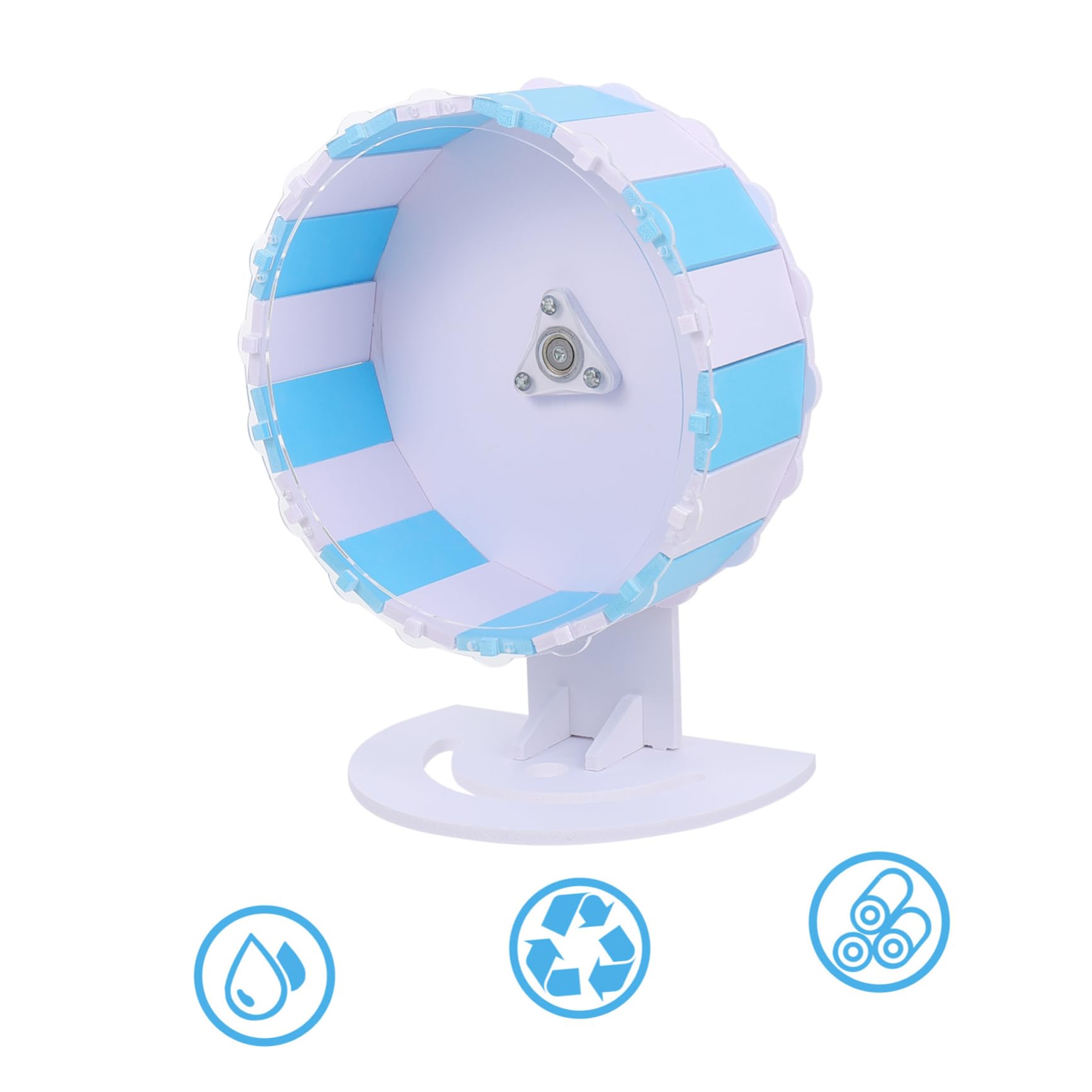 BESTonZON 1Set Hamster Exercise Wheel Small Pet Running Wheel with Stand Durable Hamster for Gerbils and Mice Compact and Lightweight Design for Fun and Entertainment