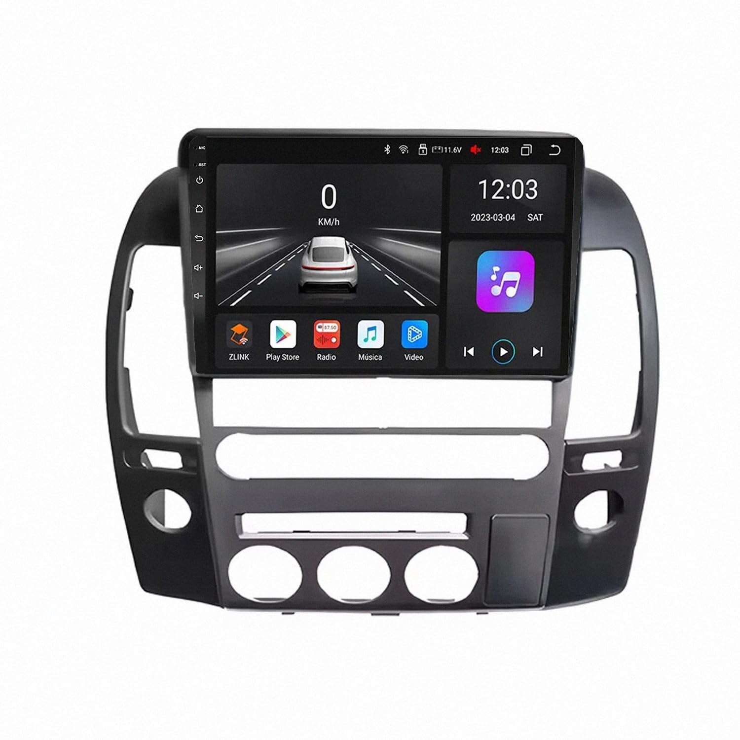 Navigationsgerät für Autos für Nissan Pathfinder NAVARA 2004-2014 mit Wireless Carplay&Android Auto, mit WiFi/GPS Navigation/Rückfahrkamera/SWC 4G+64G Camper, 4 Kern 4G＋64G