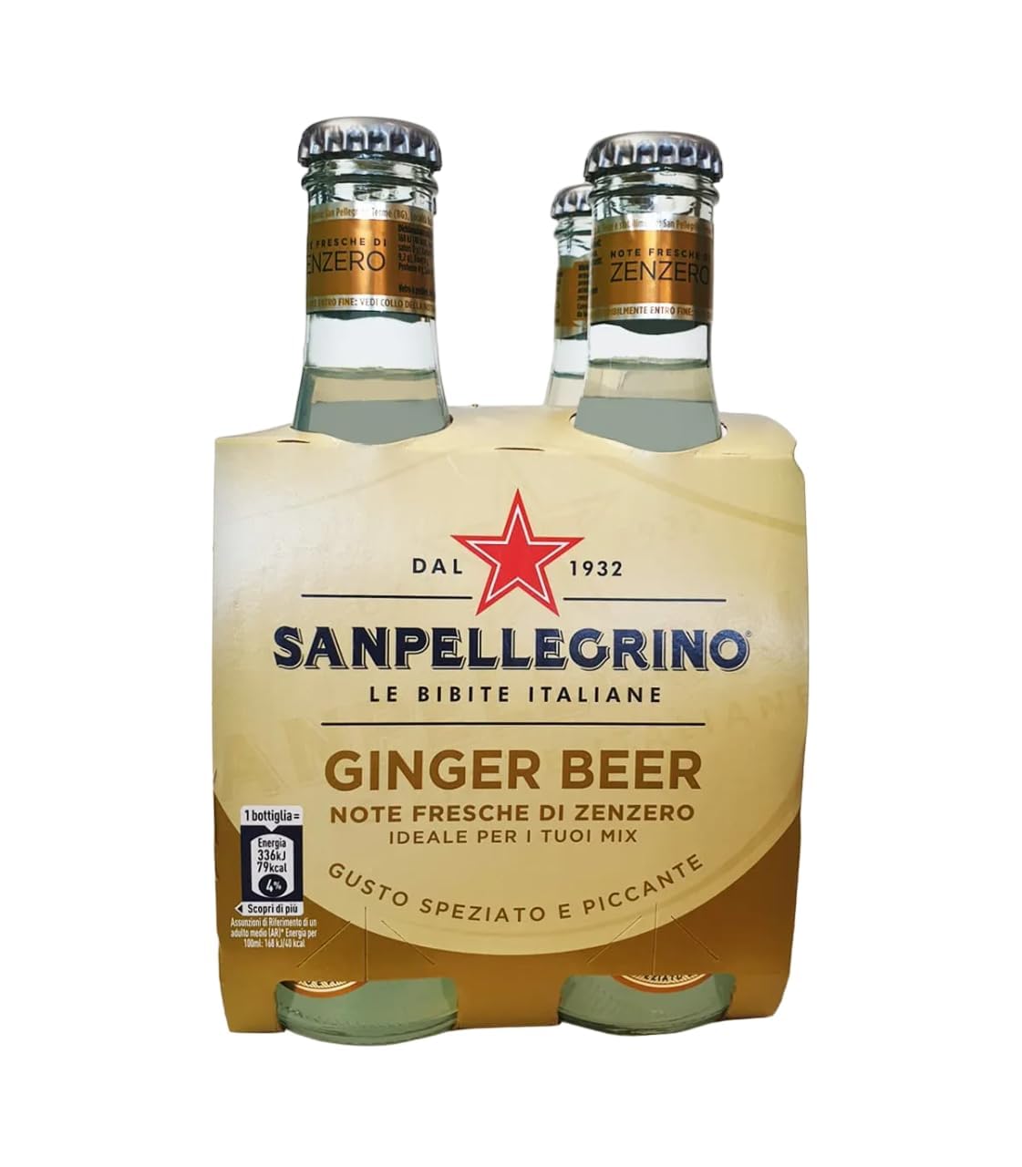 San Pellegrino Ginger Beer Lot de 48 boissons sans alcool avec notes de gingembre + limonata au jus de citron 20 cl