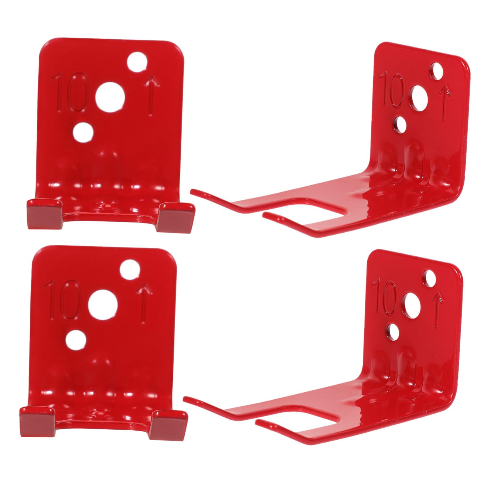 Cabilock Soporte Extintor Montado Colgante Deber Titulares Montar Extintores De Incendios En Casa Montaje Ganchos De Pared Cochera Soporte Para Extintor Planchar Rojo 4 Piezas X 4