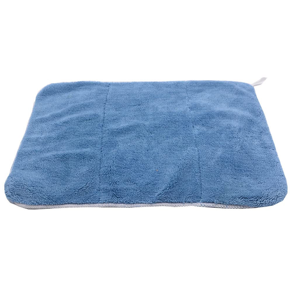 Toalla de Lavado de Autos 3PCS 40cmx30cm 800 Paño de Limpieza de Autos de Microfibra de Felpa súper Gruesa Cuidado de Autos Lavado Microfibra Cera Pulido Toalla de Detalles, Verde (Azul)